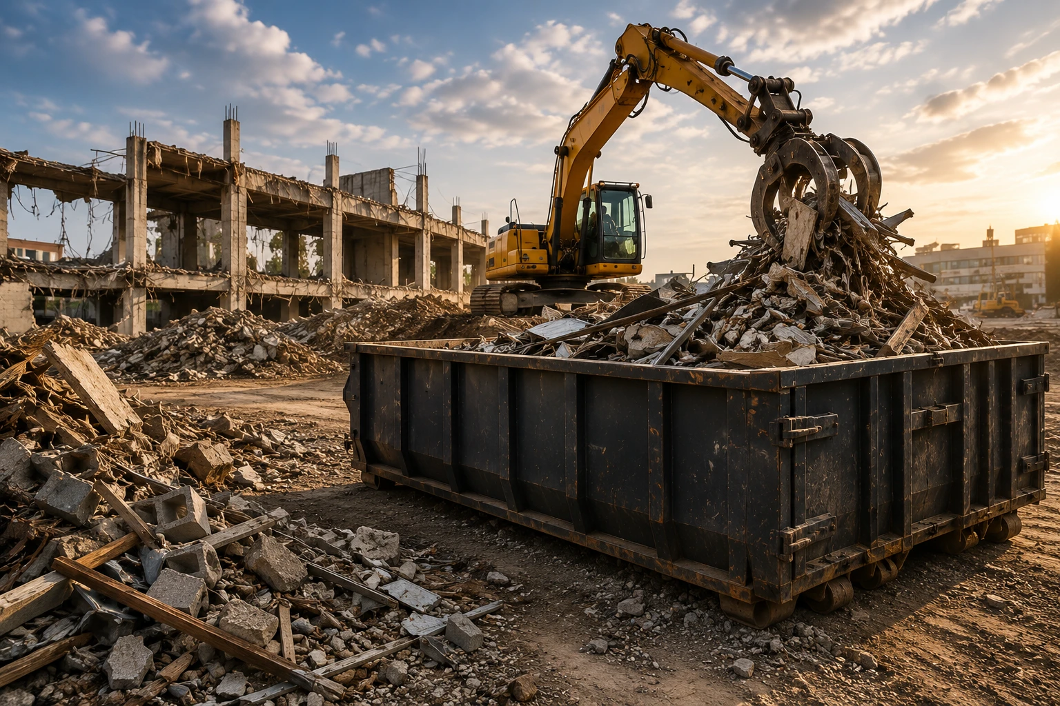 Construction site cleanup