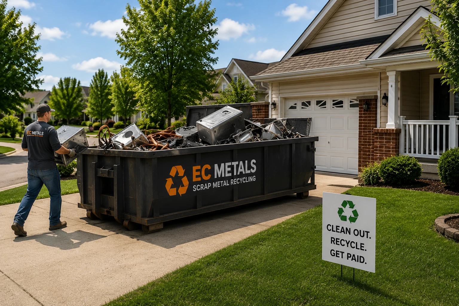 Residential scrap metal recycling