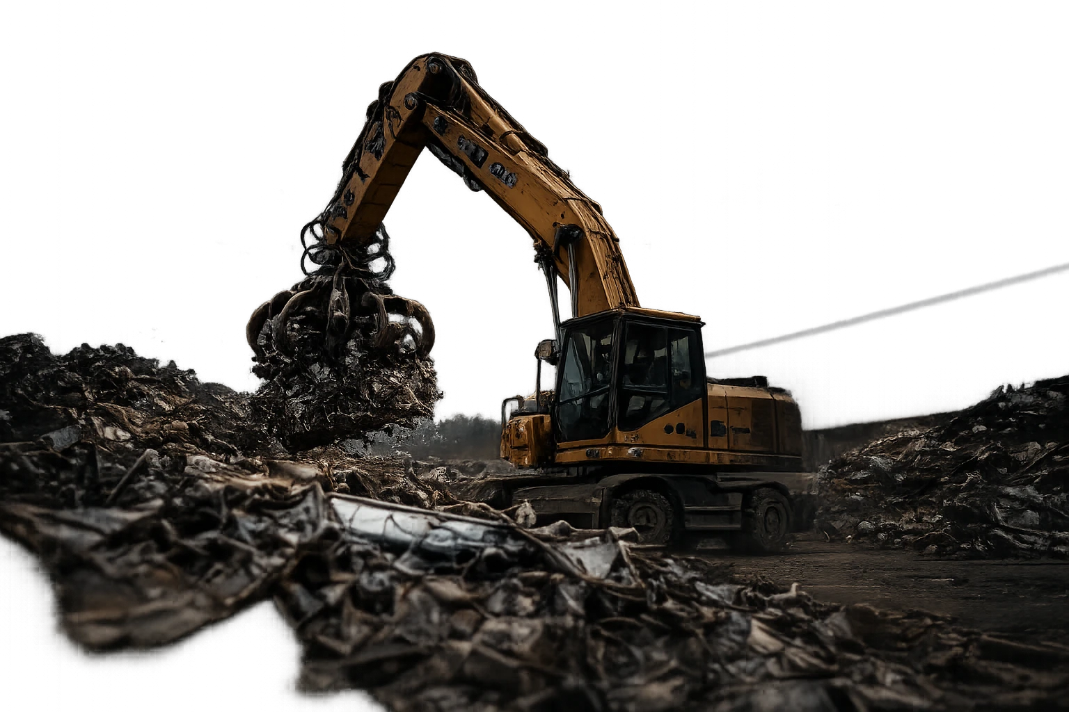 Scrap metal yard